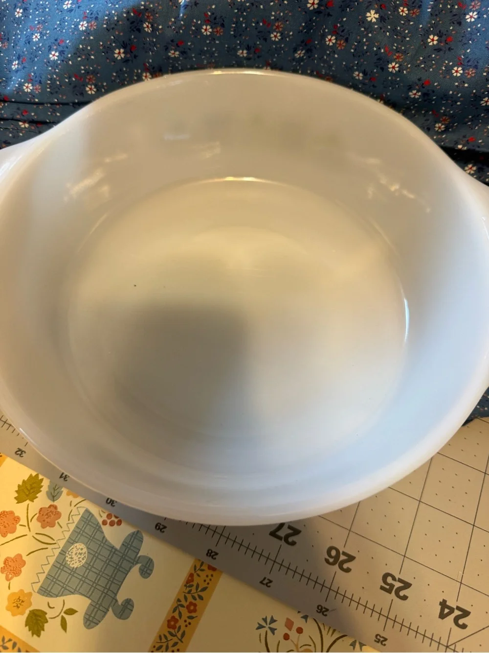 vintage Fire-King Meadow Green covered casserole dish.